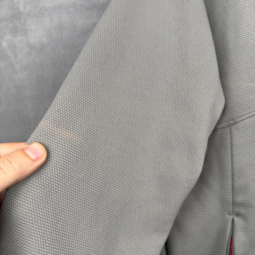 The North Face Mens Gray Fleece Jacket TKA 100 Full Zip‎ Size Large